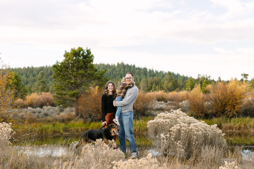 Autumn Family Photos in Sunriver, Oregon.